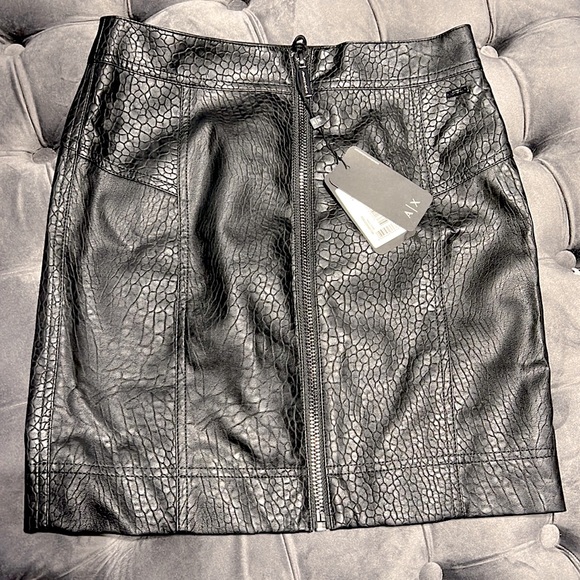 Armani Exchange Dresses & Skirts - Armani Exchange New Mini Leather skirt